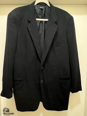 Giorgio Armani Black Cashmere Men's Sport Coat